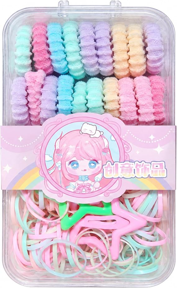 Girls' hair accessories set with an organizer box