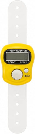 عداد رقمي محمول لليد بتصميم، عداد تسبيح متعدد الاستخدامات، شاشة LCD واضحة مع زر إعادة ضبط، حزام سيليكون مريح قابل للتعديل - الوان متعددة