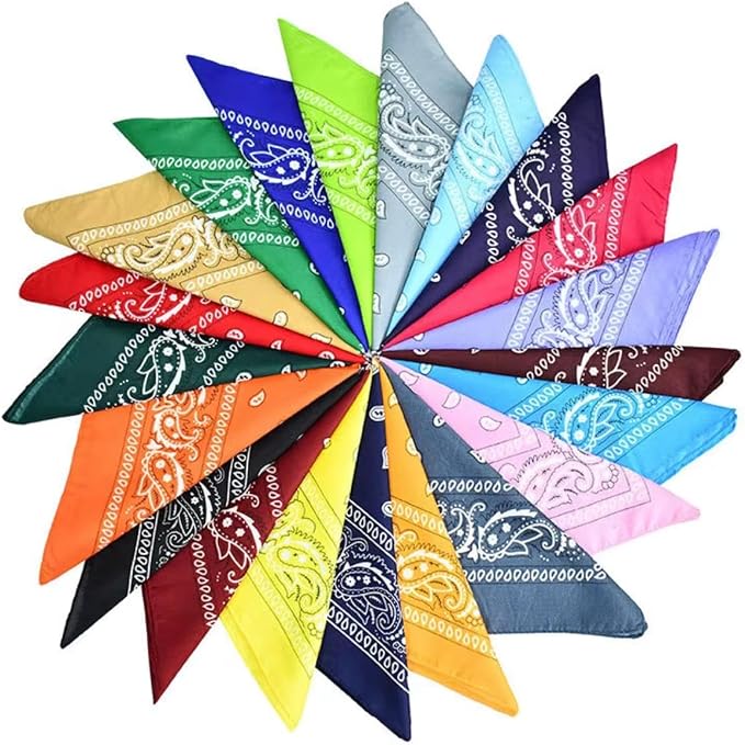 مجموعة اشربات رأس مربعة بتصميم بيزلي كلاسيكي،اشرب وجه وعنق قطنية متعددة الاستخدامات للرجال والنساء،اشربات رياضية وإكسسوار ملابس عصرية (مجموعة متعددة الألوان) من