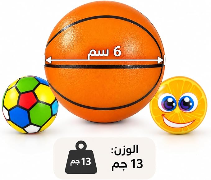 مجموعة كرات إسفنجية صغيرة مرنة ومضادة للإجهاد تصميمات مبهجة للترفيه وتخفيف التوتر باشكال متنوعه بالحجم الصغير