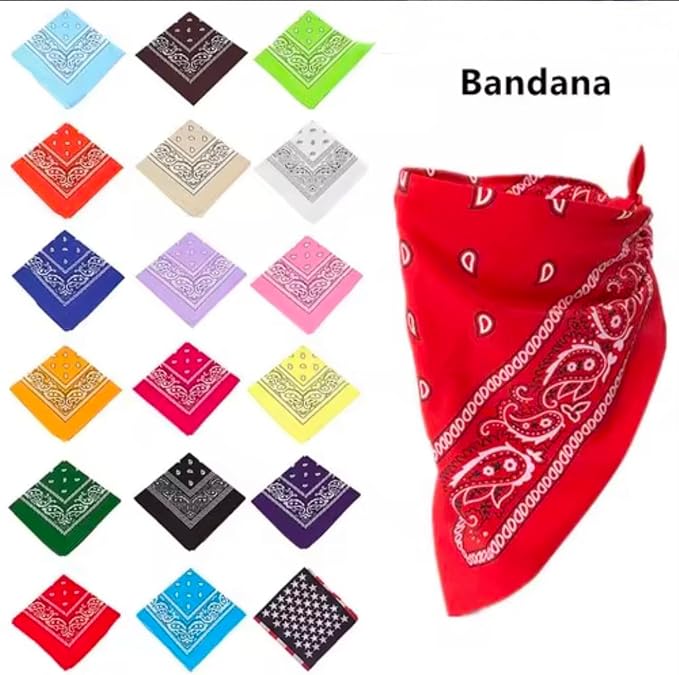 مجموعة اشربات رأس مربعة بتصميم بيزلي كلاسيكي،اشرب وجه وعنق قطنية متعددة الاستخدامات للرجال والنساء،اشربات رياضية وإكسسوار ملابس عصرية (مجموعة متعددة الألوان) من