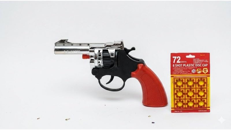 Toy cannon for kids with 8 circular rounds