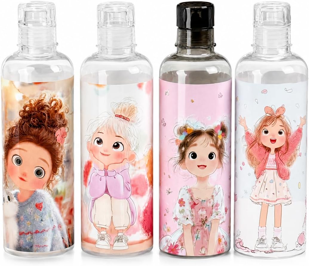 500ml kids' water bottle with girls' designs