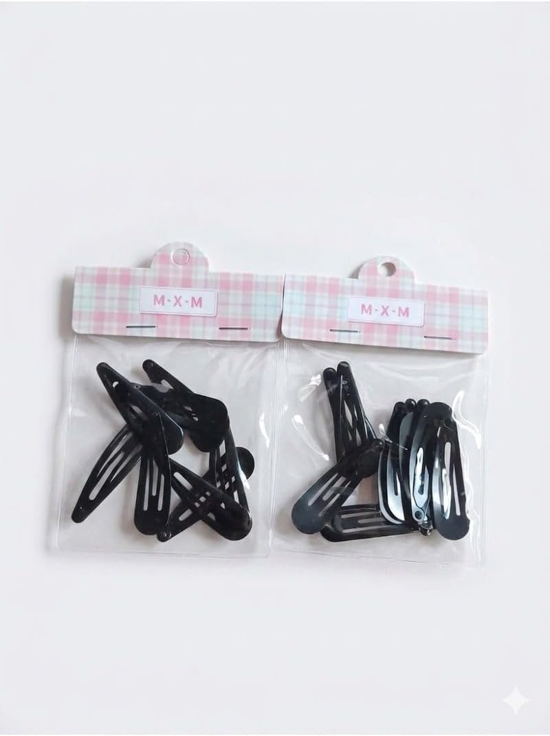 First Choice Hair Clips - Black Metal Hair Styling Clips - Value Pack