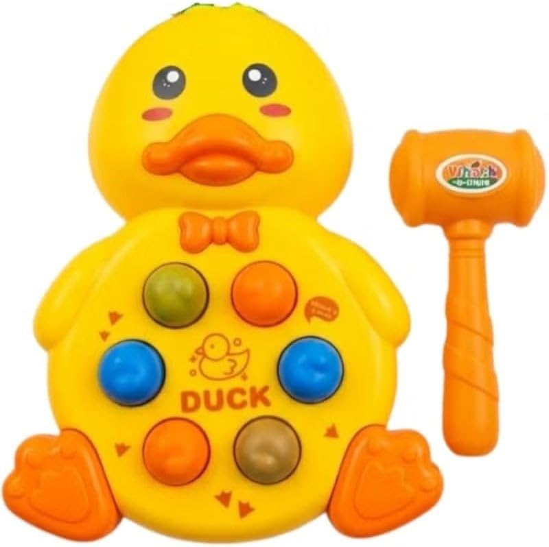 Interactive Educational Hammer and Duck Toy for Kids
