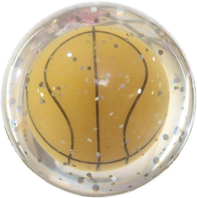 Glitter basketball-design bouncy ball, 1 piece
