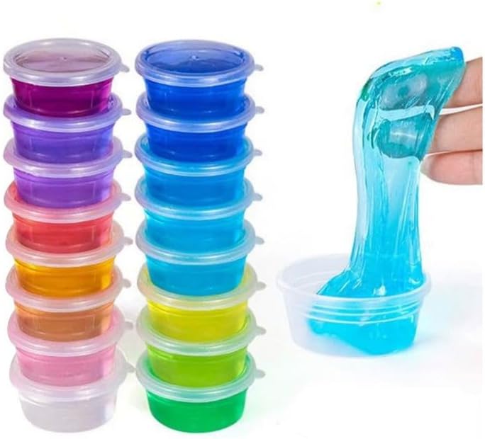 First Choice Kids' Slime Set - Multiple Colors, 4 Pieces per Pack, Non-Toxic and Safe for Playing and Shaping