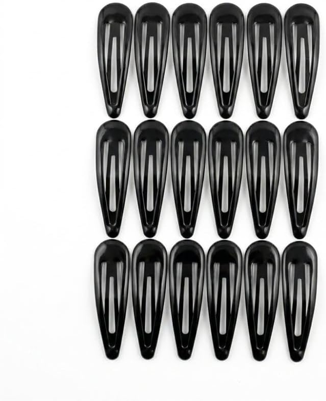 First Choice Hair Clips - Black Metal Hair Styling Clips - Value Pack