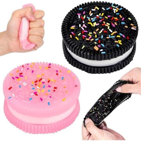 Soft biscuit-shaped squishy - 1 piece