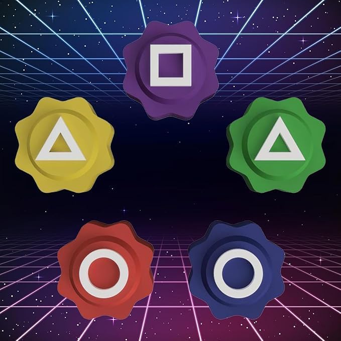 Squid Game colorful geometric shapes with storage bag