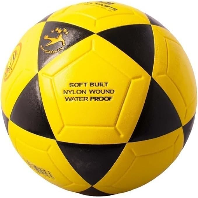 First Choice Professional Yellow and Black Training Football, highly durable design, for sports use, yellow and black colors, professional training football