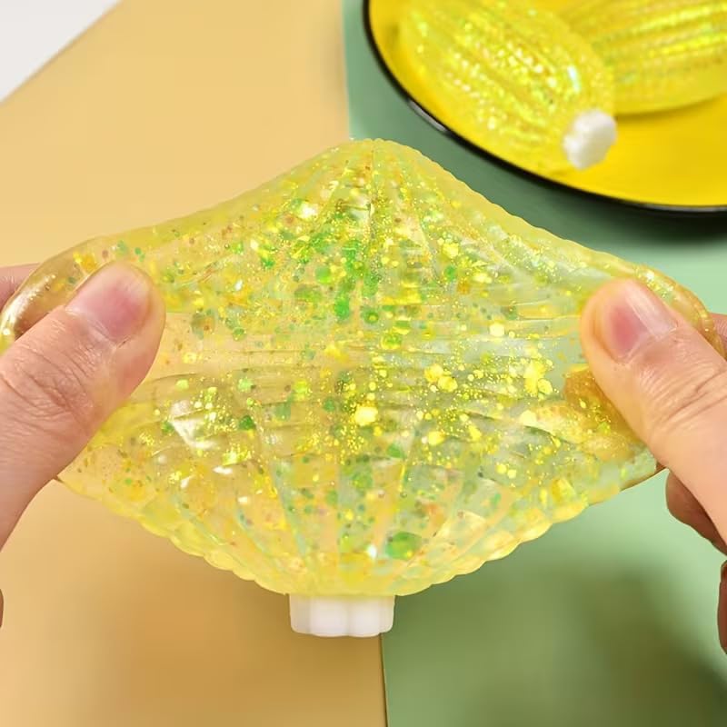 One-piece sensory squeeze sponge atom toy