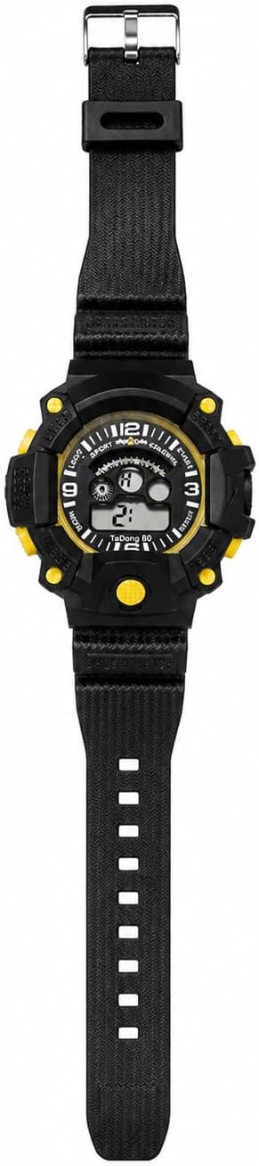 Adjustable luminous digital sports wristwatch