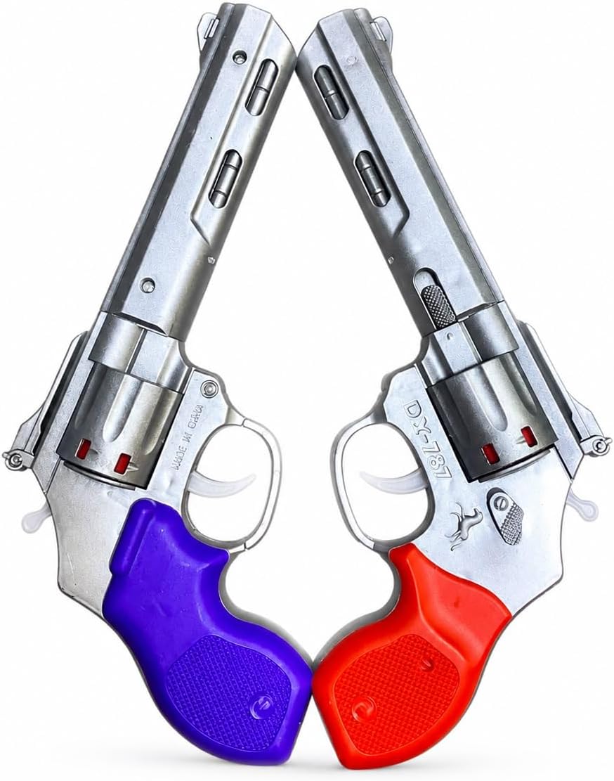 Interactive plastic cannon toy with bright colors