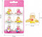 6 Gradient Transparent Flower Hair Clips
