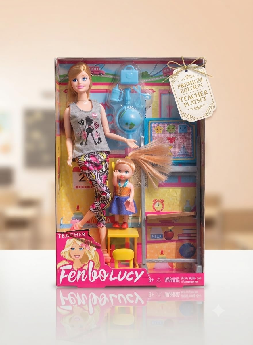 First Choice Teacher and Classroom Playset: A Complete Set for Creative Play with School Accessories and a Small Student Doll