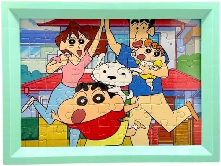 First Choice Cartoon Picture Puzzle with Colored Frame 18×14 cm 42 Pieces, Wooden Puzzle, Promotes Concentration and Problem-Solving, Ages 3 and Up, Multiple Designs