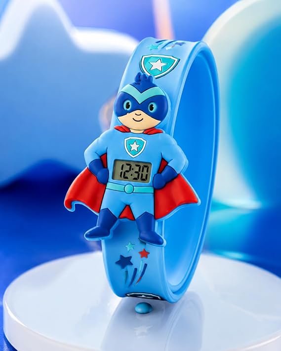 Kids' silicone digital slap watch 22x2 cm