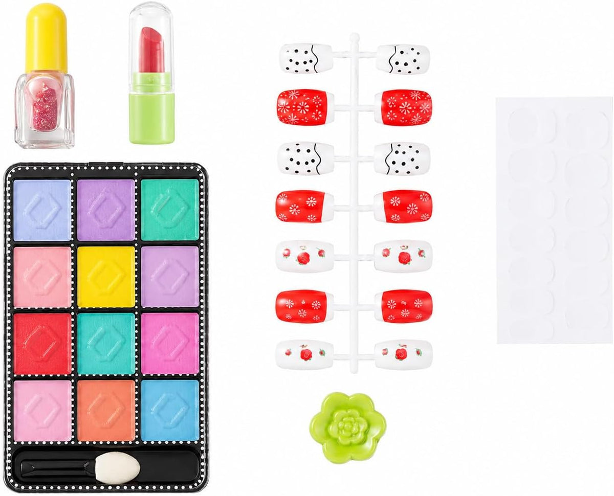 Kids' beauty set: 12-color nail and mini makeup palette