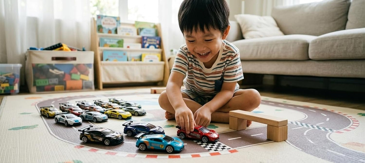 Miniature Metal Racing Car Set for Display and Collecting - Pull-Back Die-Cast Cars - 20-Piece Set for Collectors and Teenagers