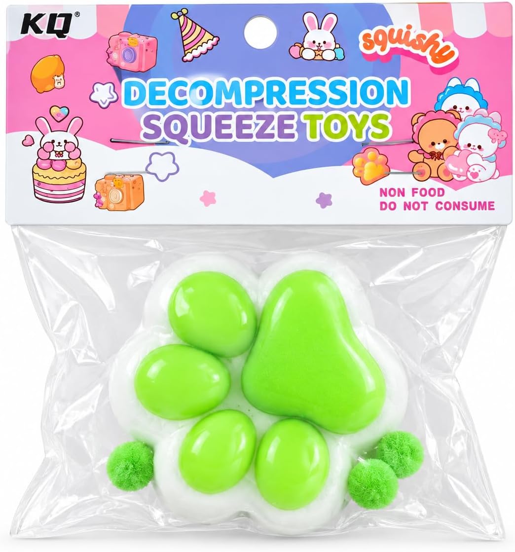 Cat Paw Squishy Anti-Stress Toy, 11x11 cm