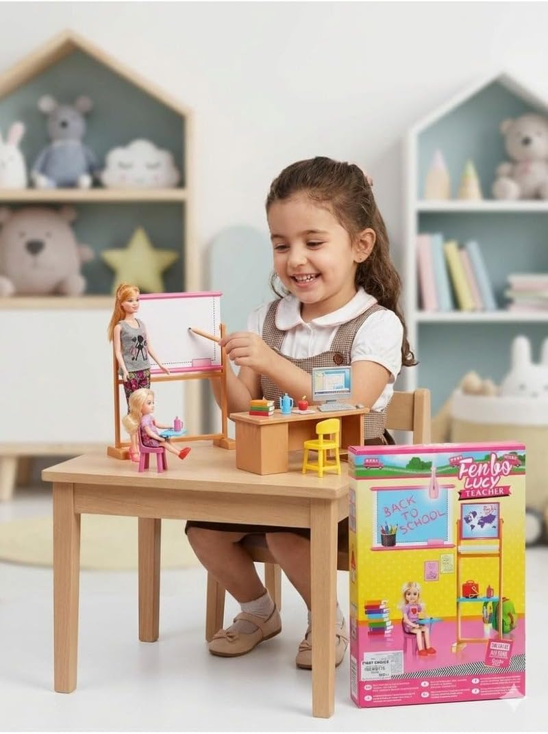 First Choice Teacher and Classroom Playset: A Complete Set for Creative Play with School Accessories and a Small Student Doll