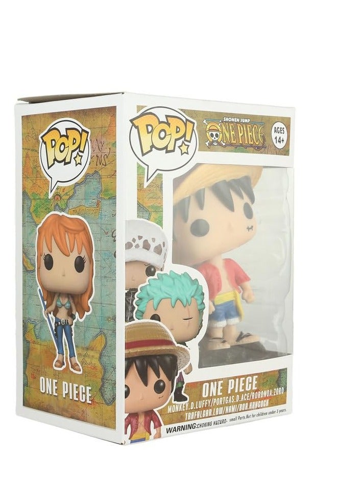 مجسم شخصية لوفي (Monkey D. Luffy) من أنمي ون بيس (One Piece) - إصدار Pop! الفاخر