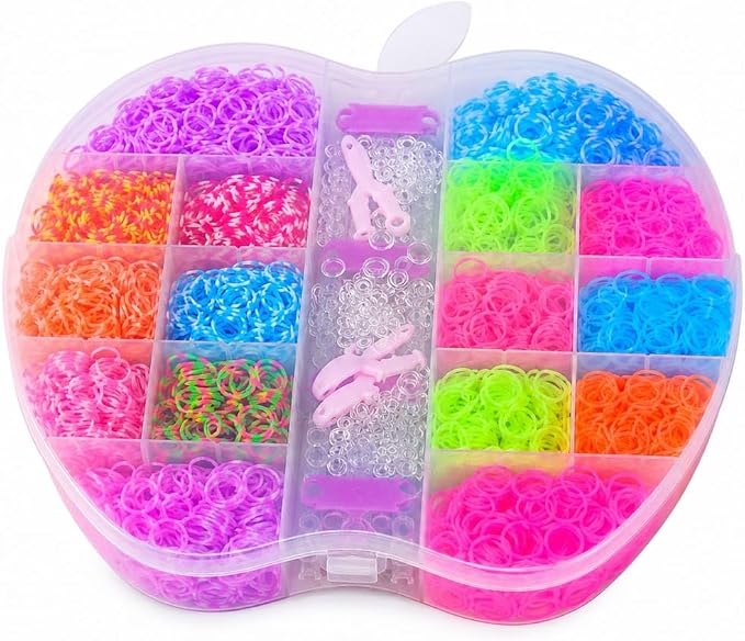 Rubber band bracelet making kit (assorted shapes)