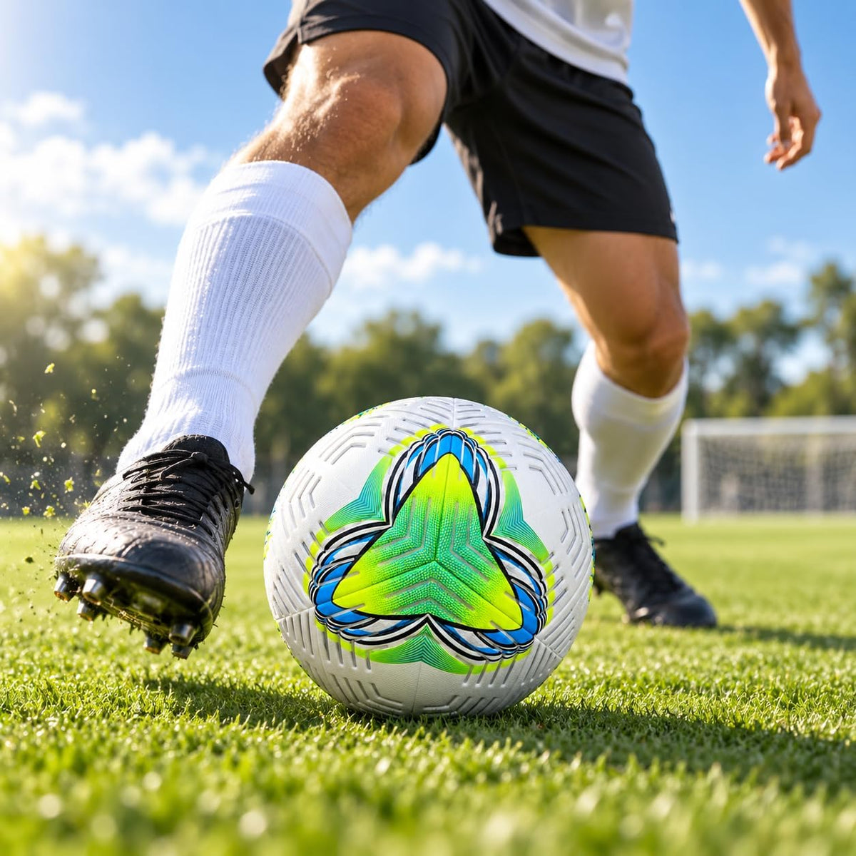 Professional synthetic leather waterproof soccer ball for training and matches