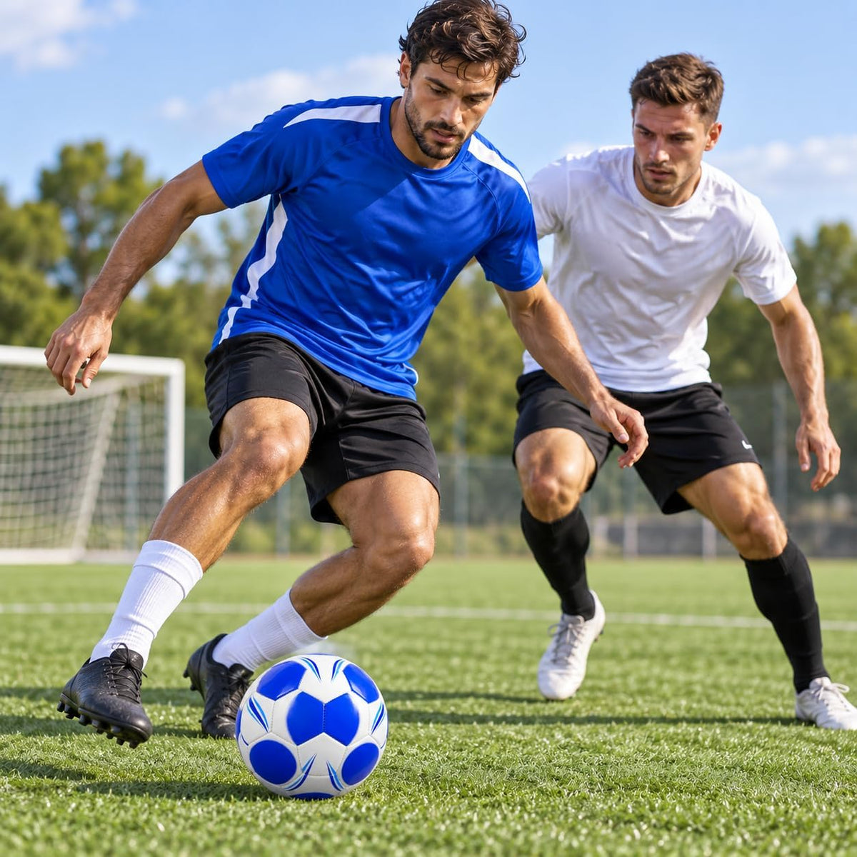 Waterproof synthetic leather soccer ball for training and matches