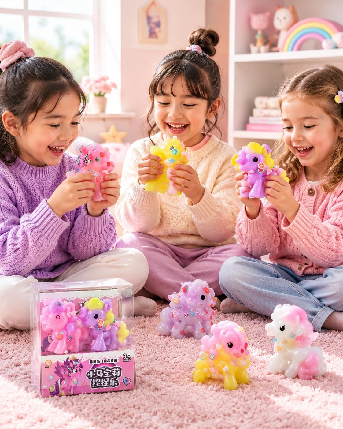 Cartoon Horse Design Squeeze and Stretch Toy Pack (2 pieces)