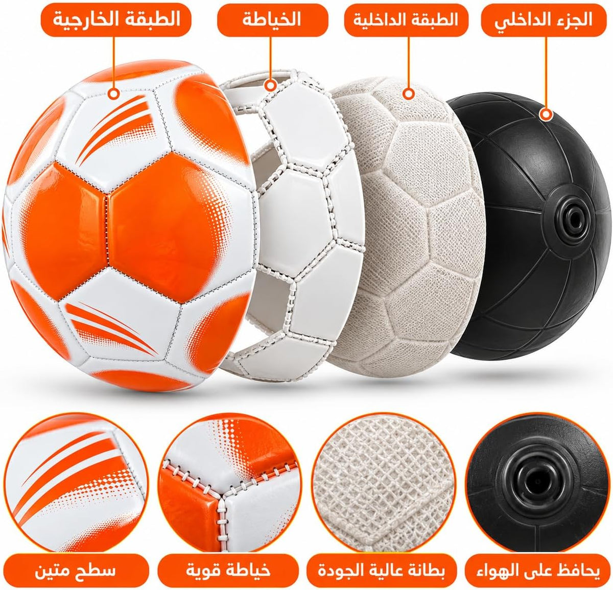 Professional synthetic leather waterproof soccer ball (classic)