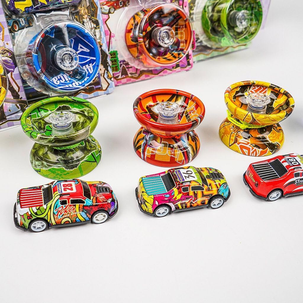 Metal yo-yo set and metal race car - for kids