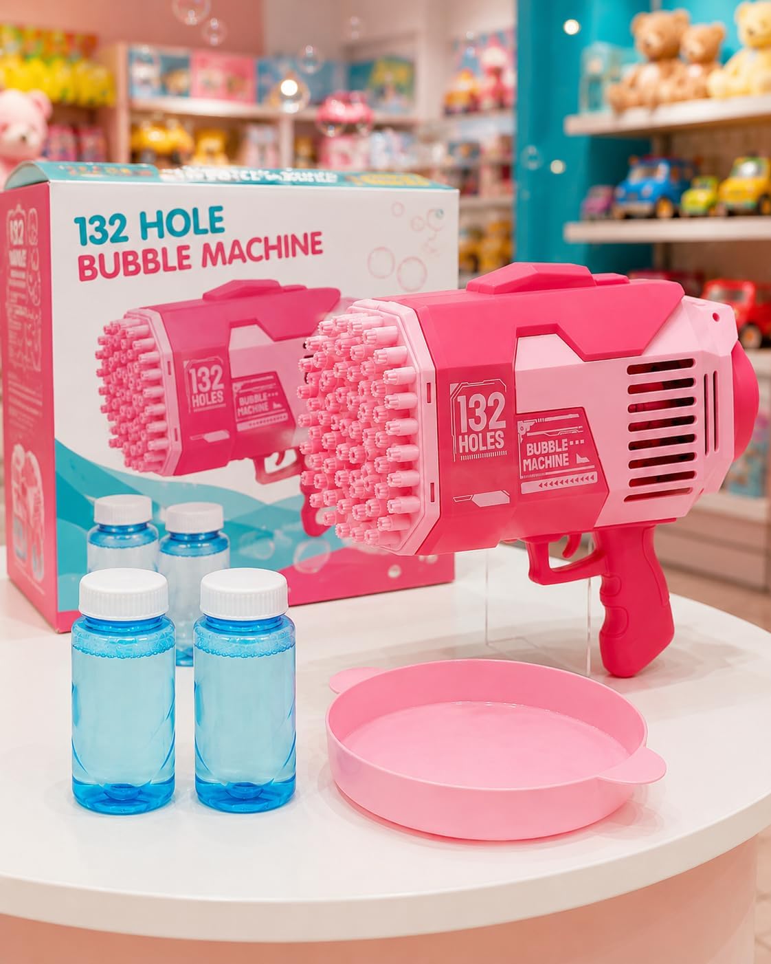 132-hole automatic bubble gun with solution
