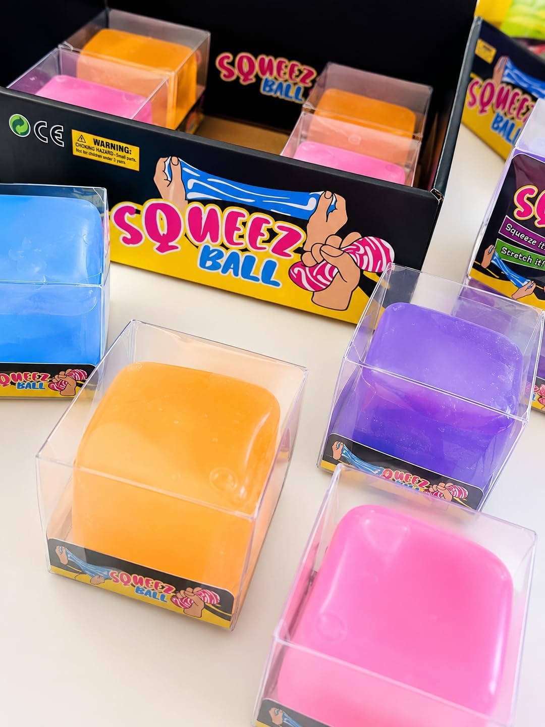 Transparent sensory stress relief cube - 1 piece