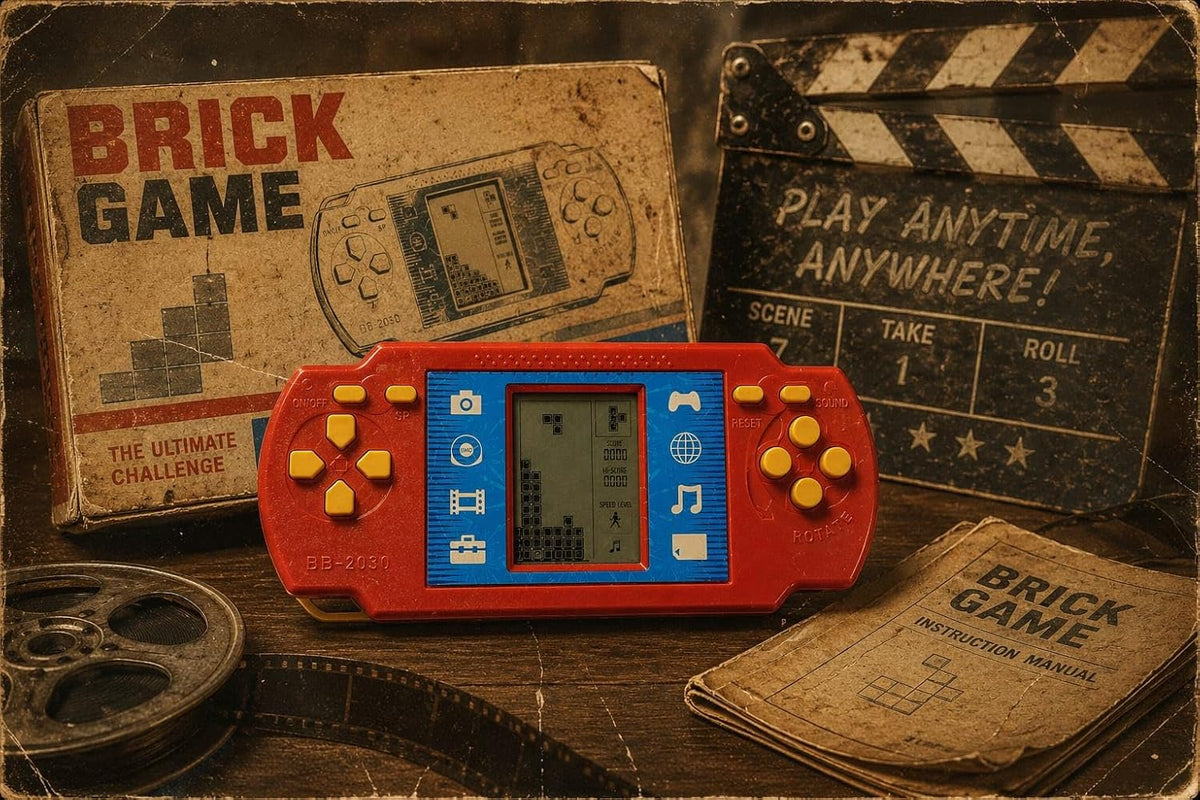 RetroMax Pro handheld gaming console with LCD screen
