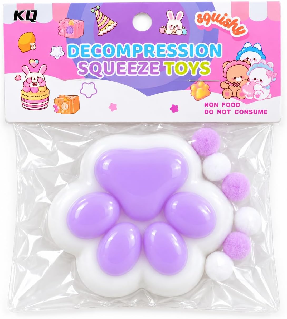 11×11 cm Cat Paw Squishy Anti-Stress Toy