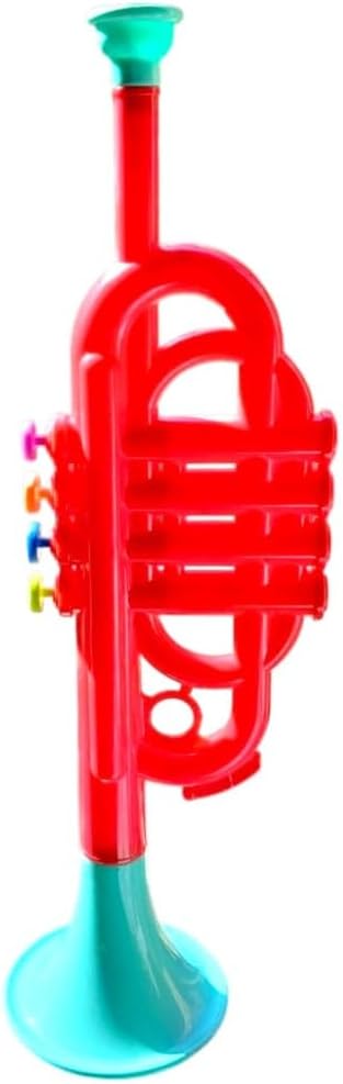 37 cm children's musical horn with colored buttons
