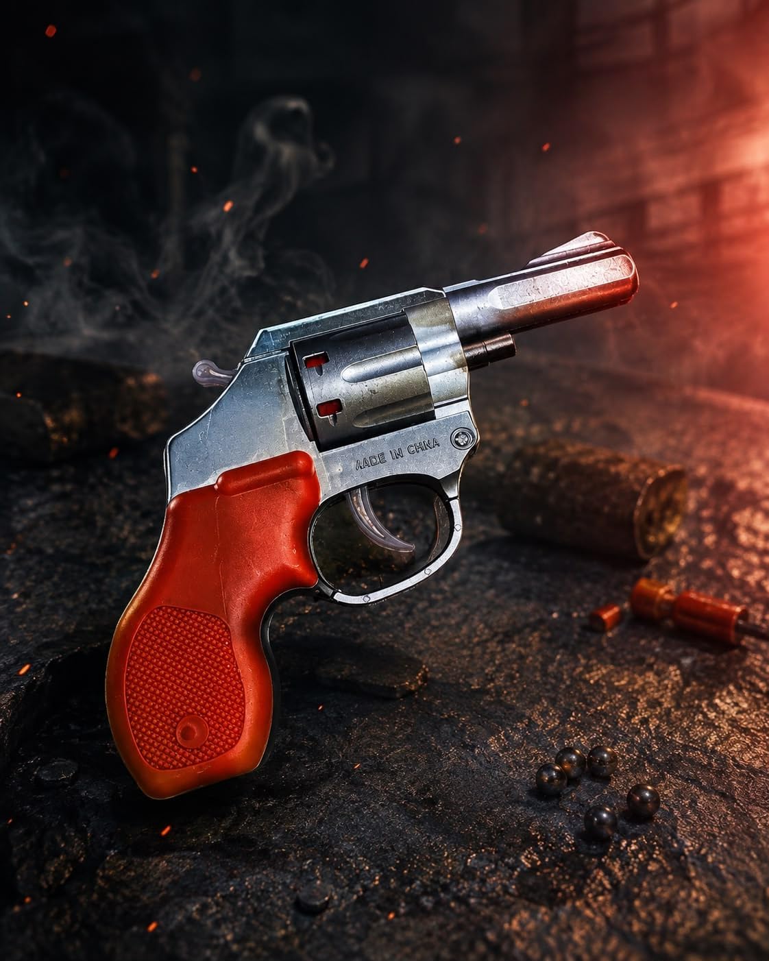 DY-787 Roulette Gun Toy with Ergonomic Handle
