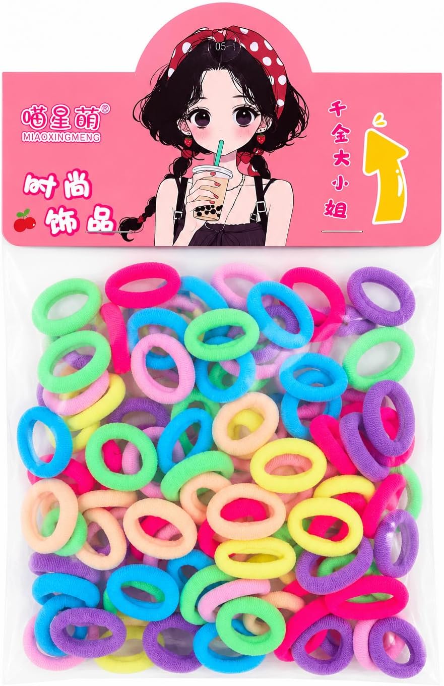 First Choice Set of High-Quality Elastic Hair Ties - Assorted Colors for All Hair Types - Single Pack