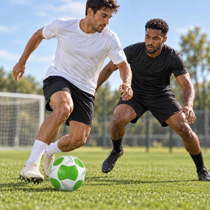 Professional soccer ball, synthetic leather, water-resistant, for training and matches