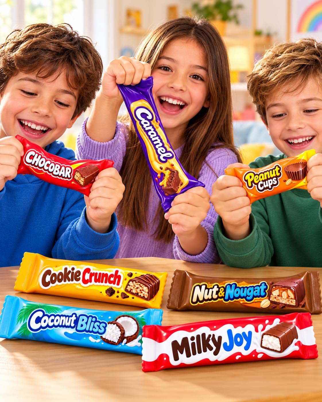 Squishy Stress-Relief Chocolate Bar-Shaped Toy (1 Piece - Assorted Colors and Shapes) - Slow-Rise Squishy Squeeze Toy with a Soft Texture for Kids and Adults | FIRST CHOICE