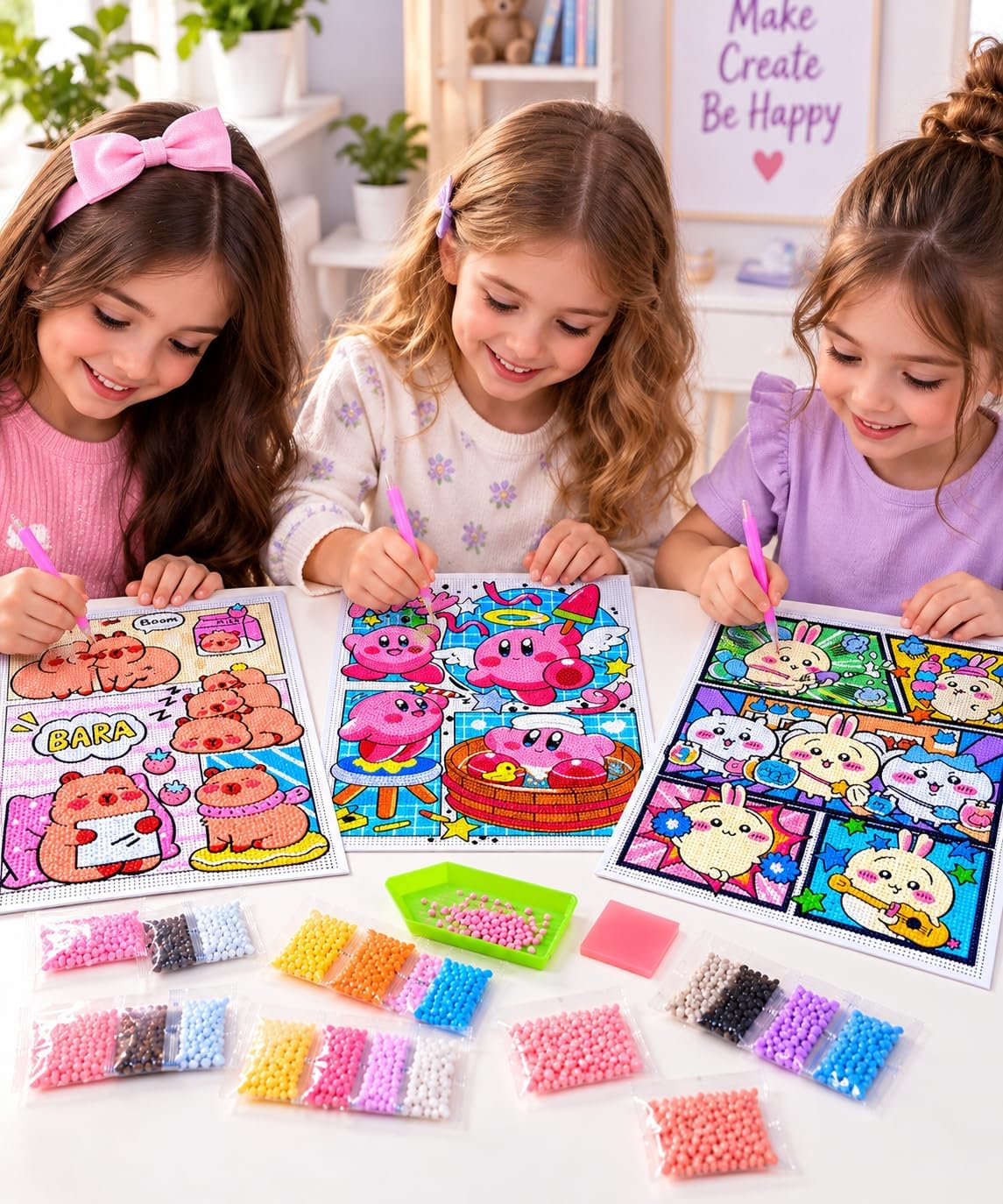 Diamond painting kit with a wooden frame, 40×50 cm